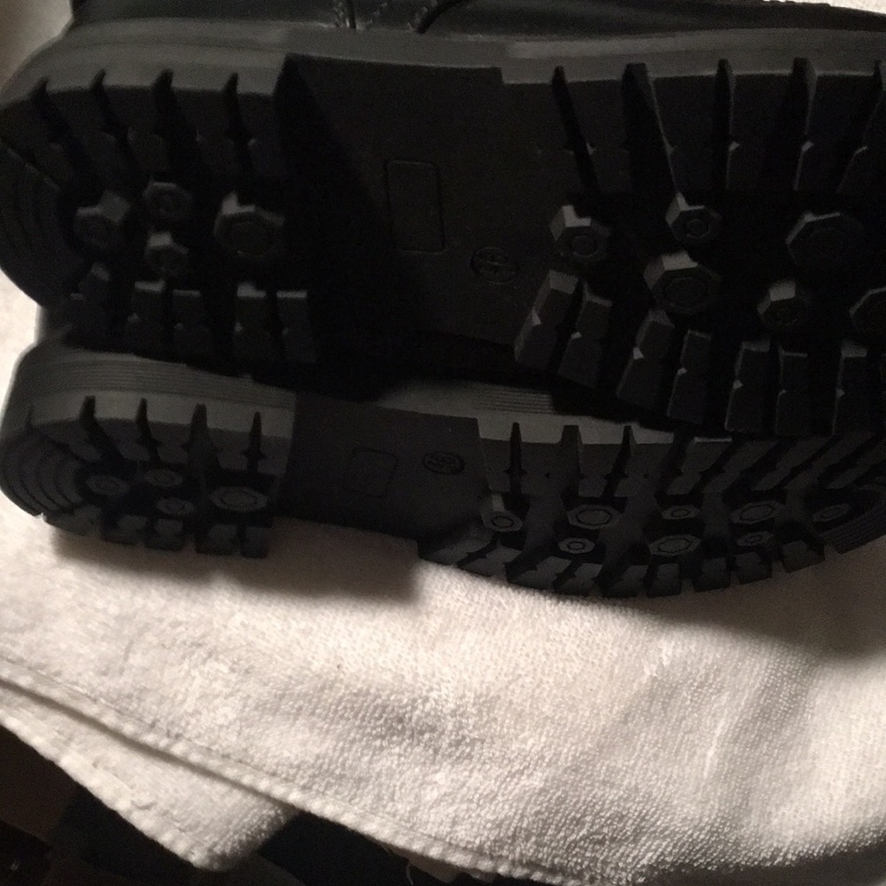 Black Combat Boots. - Picture 2 of 3